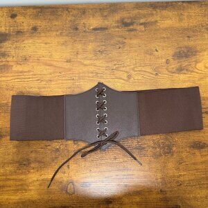 Women's corset belt/Lace-up tied/waspie corset belt Fits waist sz 47"-52"